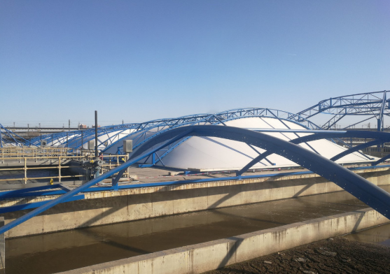 膜结构污水处理池盖_污水池盖板 膜结构污水处理池盖_污水池盖板