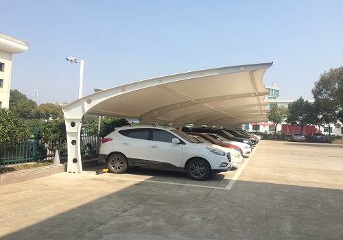 膜结构汽车停车棚 膜结构汽车停车棚