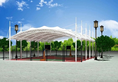 球场膜结构遮阳雨棚 球场膜结构遮阳雨棚