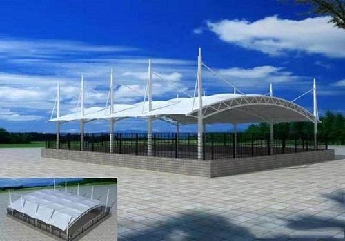 球场膜结构遮阳雨棚 球场膜结构遮阳雨棚