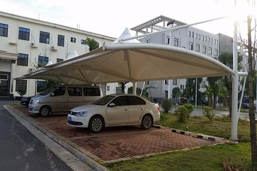 膜结构汽车停车棚 膜结构汽车停车棚