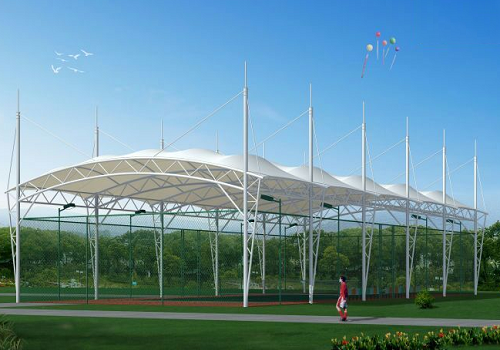 膜结构排球场顶棚 膜结构排球场顶棚