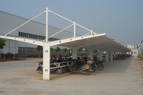 膜结构非机动车停车棚雨棚 膜结构非机动车停车棚雨棚
