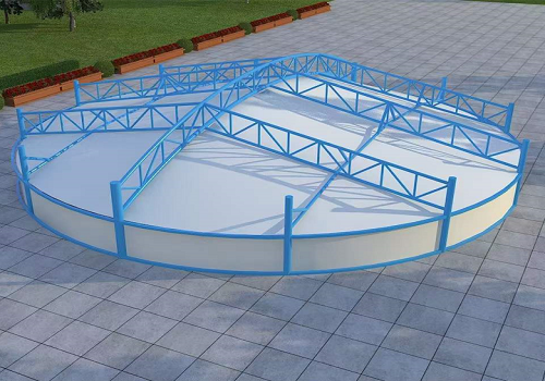 氟碳纤维反吊膜污水池废气收集罩 氟碳纤维反吊膜污水池废气收集罩